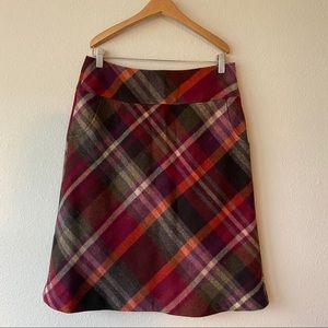 !SALE!  Vintage Plaid 100% Wool Skirt